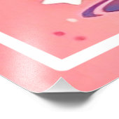 Impression Photo Drapeau américain avec Flamant rose Cartoon-69217 (Coin)