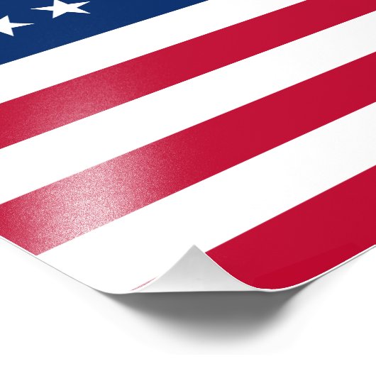 Impression Photo Drapeau américain Betsy Ross (Coin)