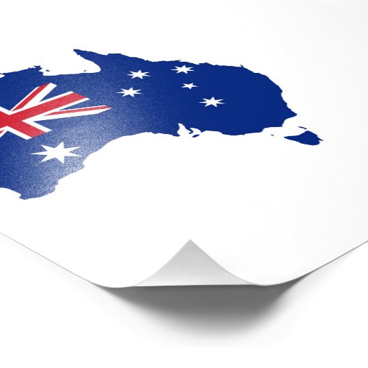 Impression Photo Drapeau australien (Coin)