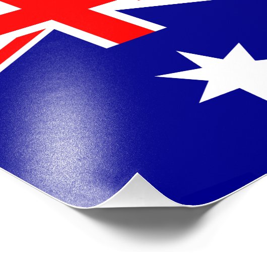 Impression Photo Drapeau australien (Coin)