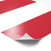 Impression Photo Drapeau autrichien (Coin)