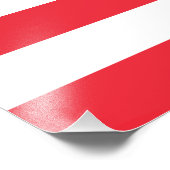 Impression Photo Drapeau Autrichien Patriotique (Coin)