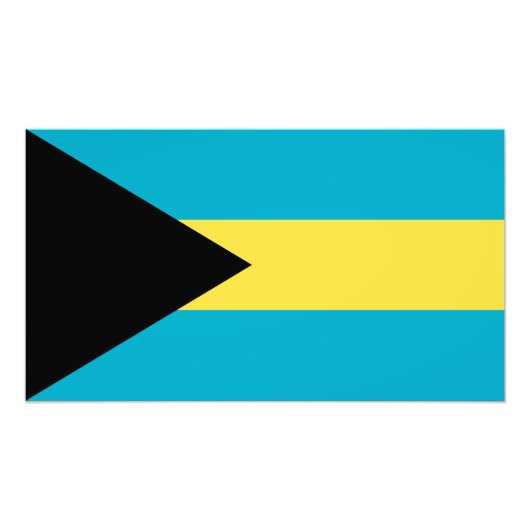 Impression Photo Drapeau bahamien (Devant)