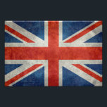 Impression Photo Drapeau britannique Union Jack style rétro impress<br><div class="desc">Britanniques Union Jack Ensign échelle de drapeau 3:5 avec une texture rétro ou grungy Vintage. La conception actuelle du drapeau de l'Union date d'une proclamation royale à la suite de l'union de la Grande-Bretagne et de l'Irlande en 1801. Le drapeau combine les aspects de trois drapeaux nationaux plus anciens :...</div>