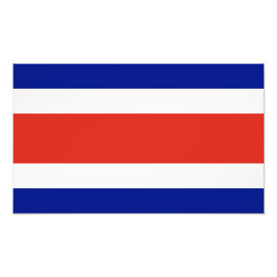 Impression Photo Drapeau civil du Costa Rica