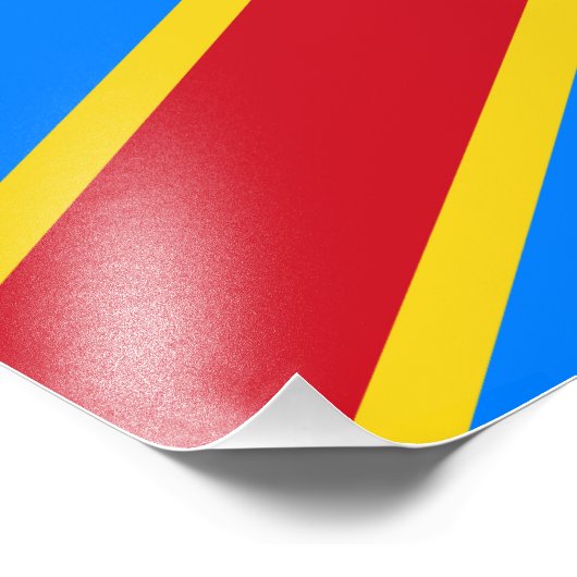 Impression Photo Drapeau Congo Kinshasa (Coin)