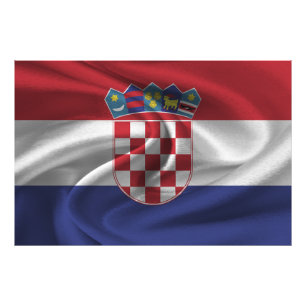 Impression Photo Drapeau Croatie