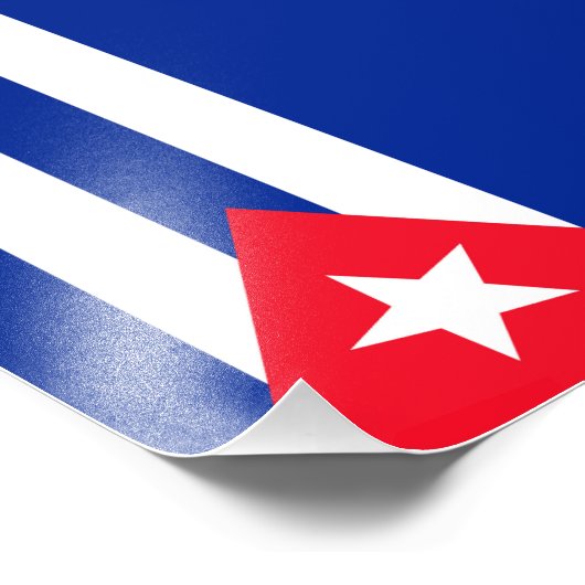 Impression Photo Drapeau Cuba (Coin)