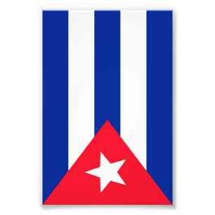 Impression Photo Drapeau Cuba