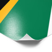 Impression Photo Drapeau d'Afrique du Sud (Coin)