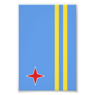 Impression Photo Drapeau d'Aruba