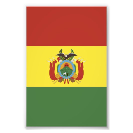 Impression Photo drapeau de Bolivie (Devant)