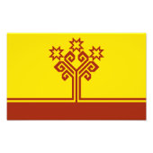 Impression Photo Drapeau de Chuvashia (Devant)