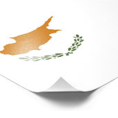 Impression Photo Drapeau de Chypre (Coin)