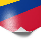 Impression Photo Drapeau de Colombie (Coin)