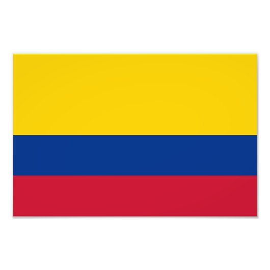 Impression Photo Drapeau de Colombie (Devant)