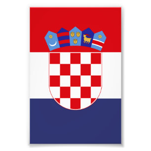 Impression Photo Drapeau de Croatie