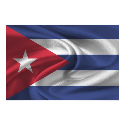 Impression Photo Drapeau de Cuba (Devant)