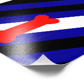 Impression Photo Drapeau de fierté de jeu de chiots de SlipperyJoe (Coin)