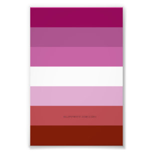 Impression Photo Drapeau de fierté lesbienne de SlipperyJoe féminin