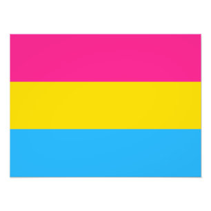 Impression Photo Drapeau de fierté Pansexual LGBTQ