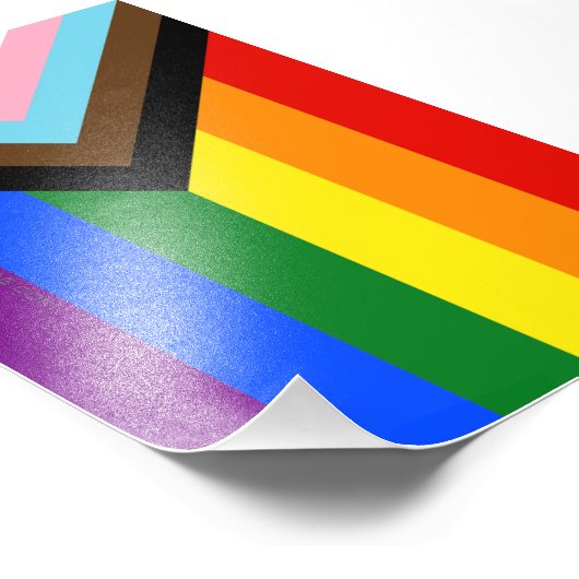 Impression Photo Drapeau de fierté Progress Pride de SlipperyJoe si (Coin)