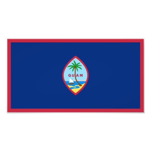Impression Photo Drapeau de Guam (Devant)