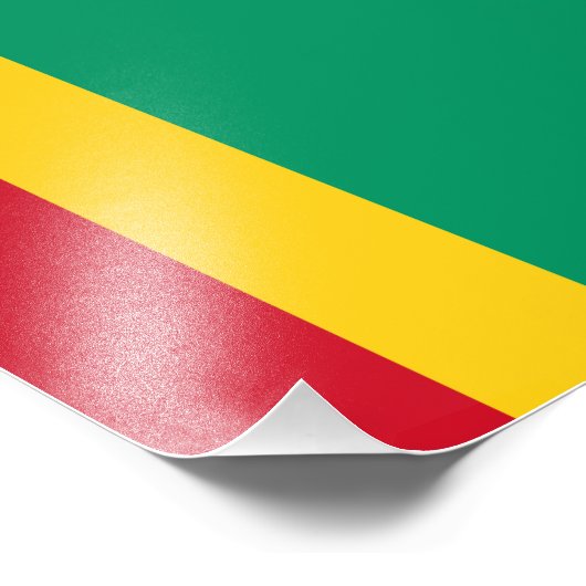 Impression Photo Drapeau de Guinée (Coin)