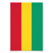 Impression Photo Drapeau de Guinée (Devant)