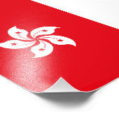 Impression Photo Drapeau de Hong Kong (Coin)