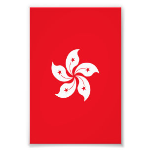 Impression Photo Drapeau de Hong Kong