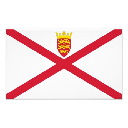 Impression Photo Drapeau de Jersey (Devant)