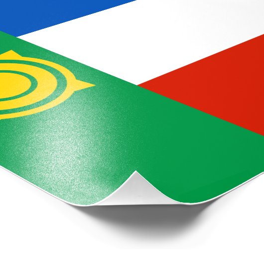 Impression Photo Drapeau de Khakassie (Coin)