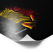 Impression Photo Drapeau de la Belgique (Coin)