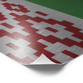 Impression Photo Drapeau de la Biélorussie (Coin)