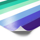 Impression Photo Drapeau de la fierté gay trans-inclusive de Slippe (Coin)