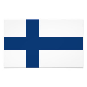 Impression Photo Drapeau de la Finlande