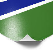 Impression Photo Drapeau de la Gambie (Coin)