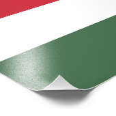 Impression Photo Drapeau de la Hongrie (Coin)