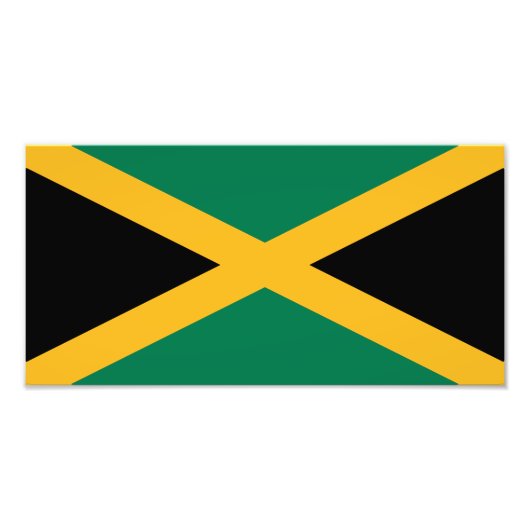 Impression Photo Drapeau de la Jamaïque (Devant)