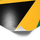 Impression Photo Drapeau de la Jamaïque (Coin)