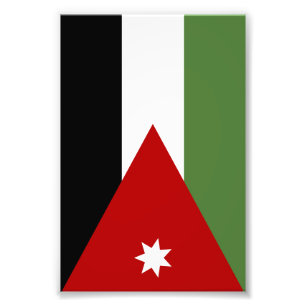 Impression Photo Drapeau de la Jordanie