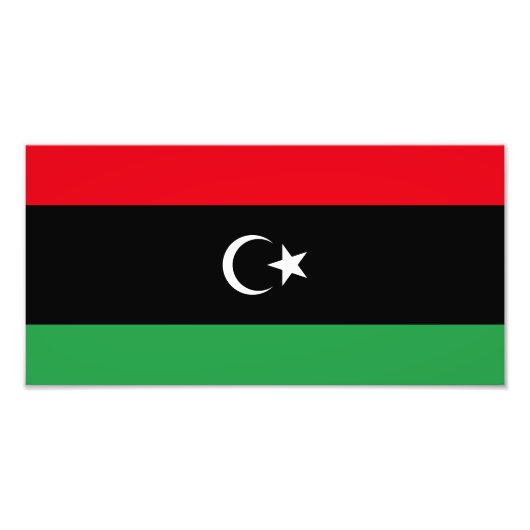 Impression Photo Drapeau de la Libye (Devant)