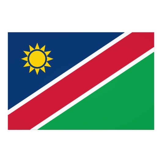 Impression Photo Drapeau de la Namibie (Devant)