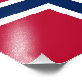 Impression Photo Drapeau de la Norvège (Coin)