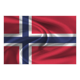 Impression Photo Drapeau de la Norvège