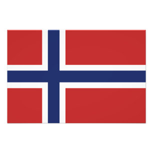 Impression Photo Drapeau de la Norvège