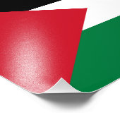 Impression Photo Drapeau de la Palestine (Coin)