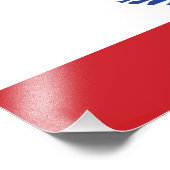 Impression Photo Drapeau de la Polynésie française (Coin)