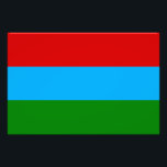 Impression Photo Drapeau de la République de Karelia<br><div class="desc">Drapeau patriotique de la République de Karélie.</div>